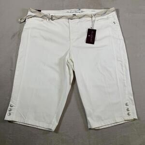 Gloria Vanderbilt All-Around Slimming Effect Kaia Skimmer Shorts Womens 24W NEW‎